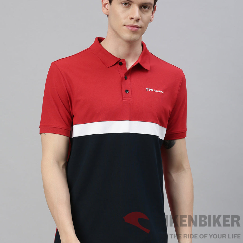 Tvs Racing Polo T Shirt Polyester T-Shirt