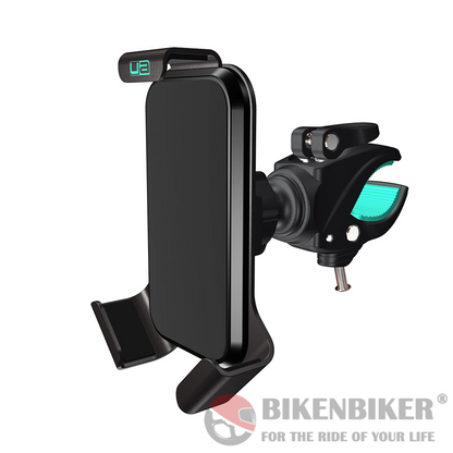 Universal Phone Holder For Motorcycle With Gripper Mount - Ultimateaddons