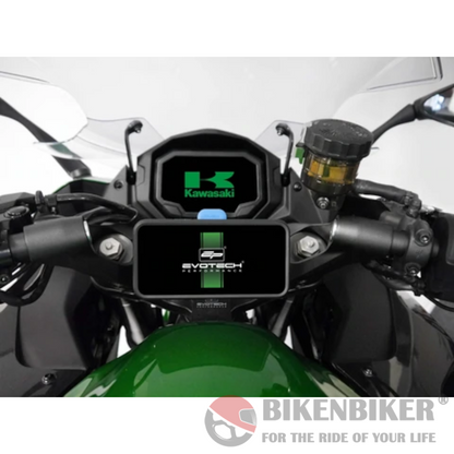 Quad Lock Compatible Handlebar Clamp Sat Nav Mount - Kawasaki Ninja 1000SX (2020+) - Evotech Performance