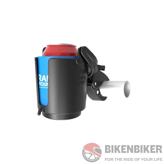 RAM Self-Leveling Cup Holder with Tough-Claw™ Mount - Bike 'N' Biker