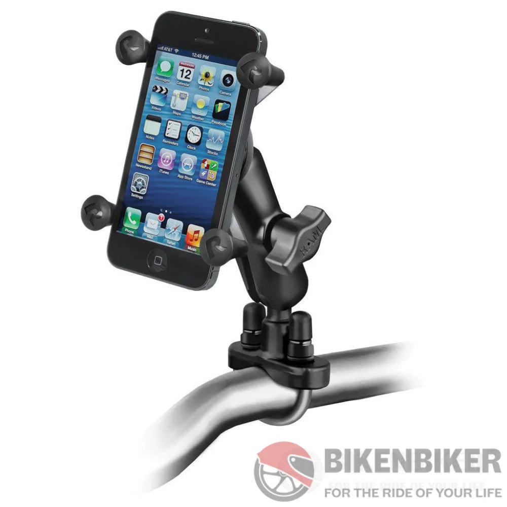 Ram® Mounts X-Grip® Phone Mount With Handlebar U-Bolt Base - Standard Ram Accessory