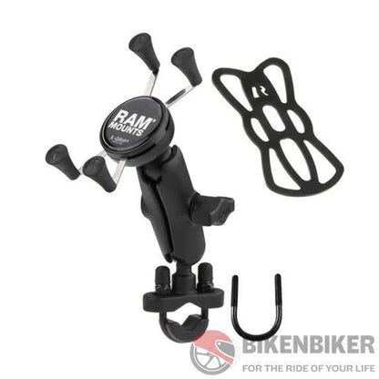 Ram® Mounts X-Grip® Phone Mount With Handlebar U-Bolt Base - Standard Ram Accessory