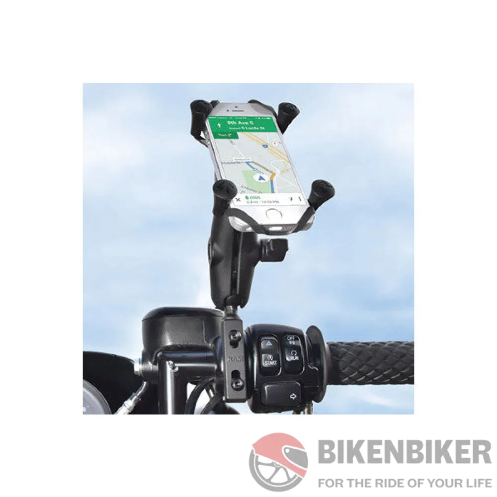 RAM Mount Motorcycle Handlebar & Brake/Clutch Reservoir Combo Base - 1 Inch Ball