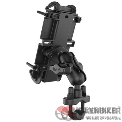 Ram® Quick-Grip Xl Phone Mount With Handlebar U-Bolt Base Mounts