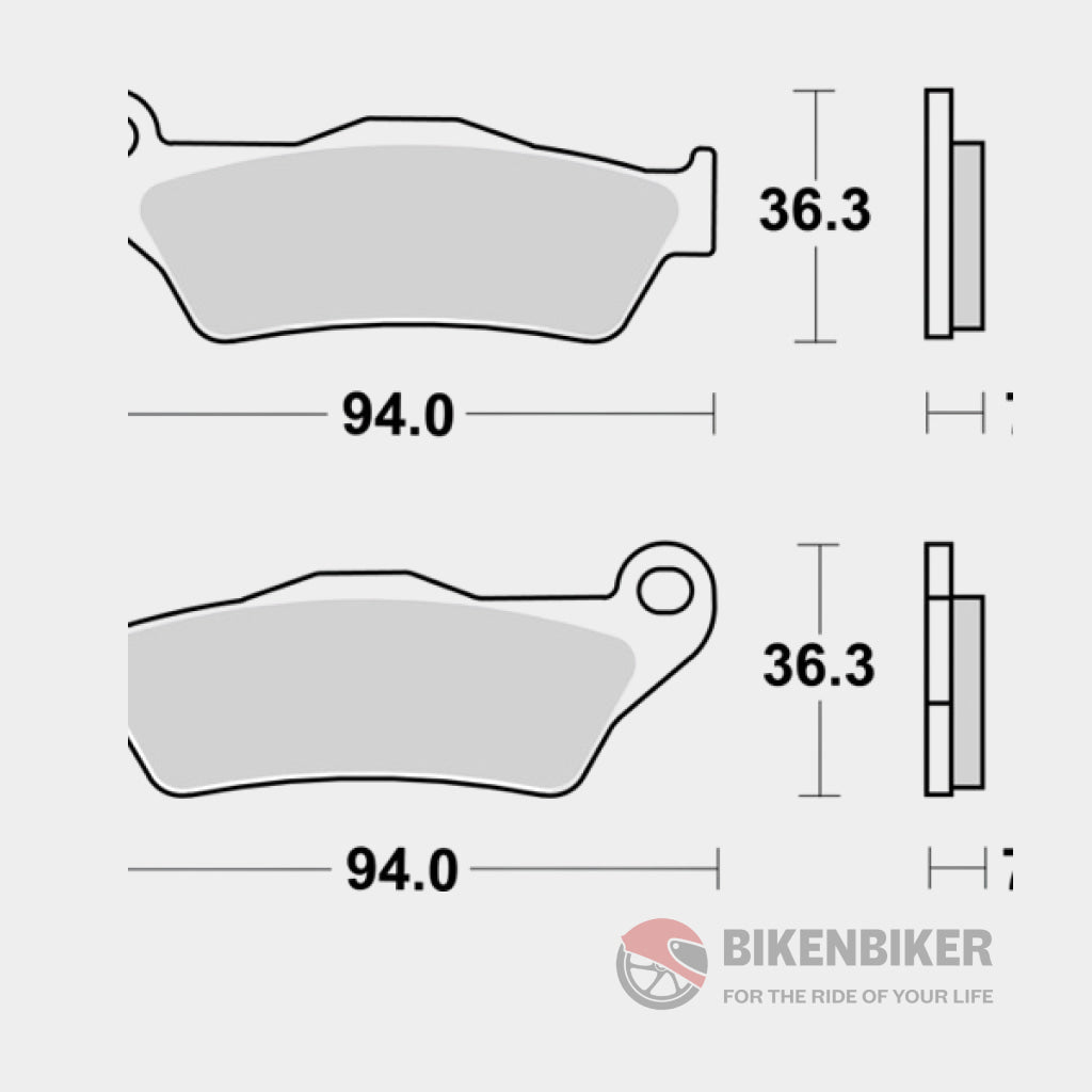 Rear Brake Pads Sintered - 07Bb28Sp Brembo