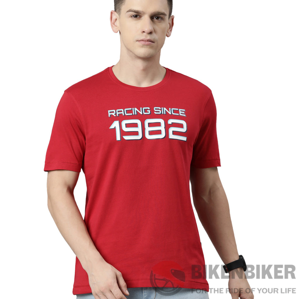 Tvs Racing Round Neck Tee 1982 Type 1/2/3/4/5/6/7/8 T-Shirt