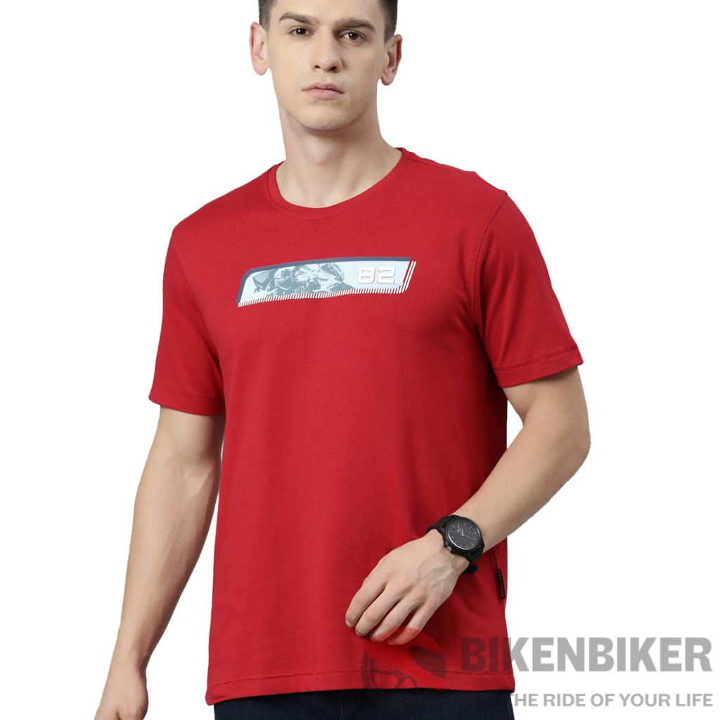Tvs Racing Round Neck Tee 1982 Type 1/2/3/4/5/6/7/8 T-Shirt