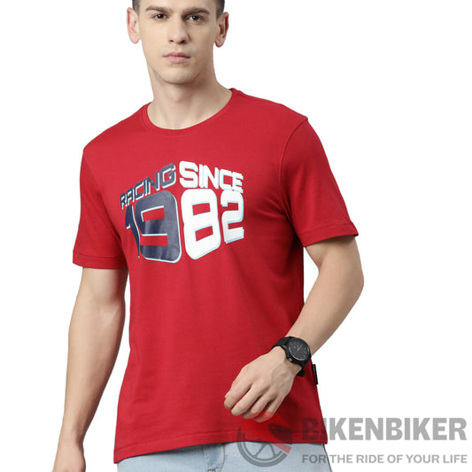 Tvs Racing Round Neck Tee 1982 Type 1/2/3/4/5/6/7/8 T-Shirt