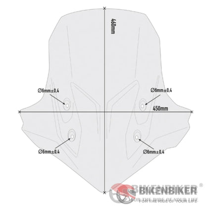 Short Windscreen For Honda Cb500X - Givi