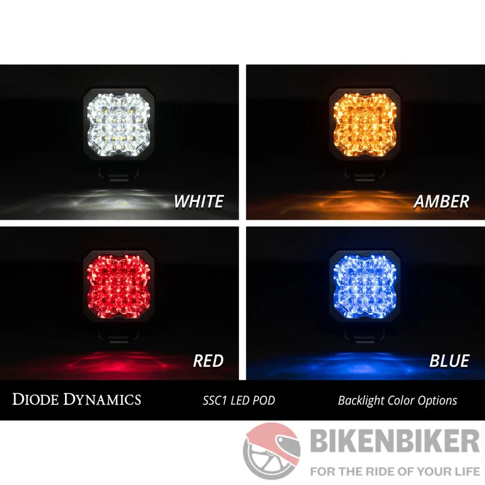 Stage Series 1 White Sport Led Pod (Pair) - Diode Dynamics Aux Lights