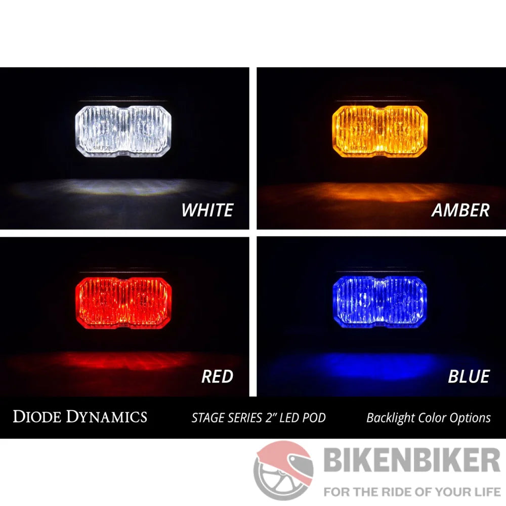 Stage Series 2 White Pro Led Pod (Pair) - Diode Dynamics Aux Lights