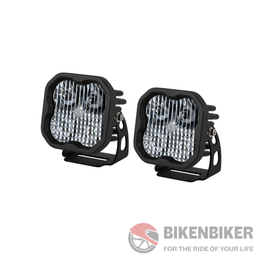 Stage Series 3 White Pro Led Pod (Pair) - Diode Dynamics Combo / None Aux Lights
