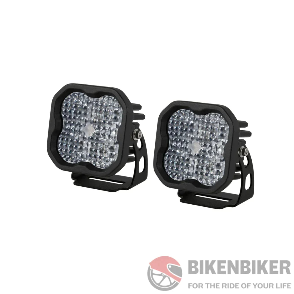 Stage Series 3 White Pro Led Pod (Pair) - Diode Dynamics Flood / None Aux Lights