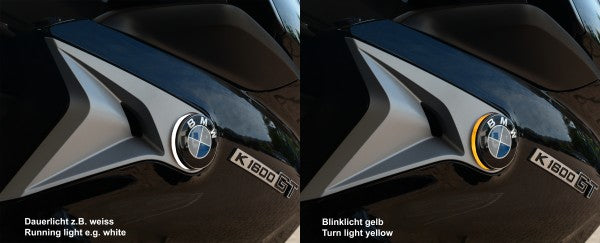 BMW K1600 GT/GTL Styling - BMW Logo Indicator Lights
