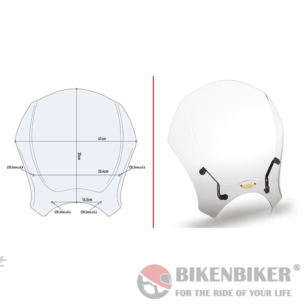 Universal Transparent Windscreen - Givi