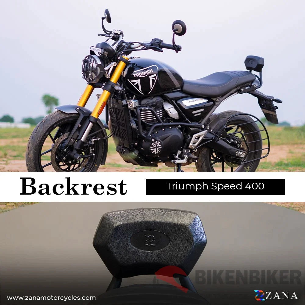 Triumph Speed 400 Back Rest - Zana Backrest