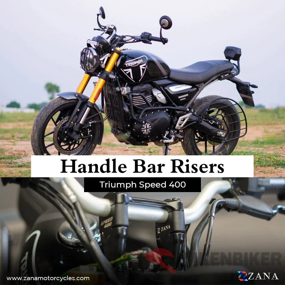 Triumph Speed 400 Vertical Handlebar Riser - Zana – Bikenbiker Chennai