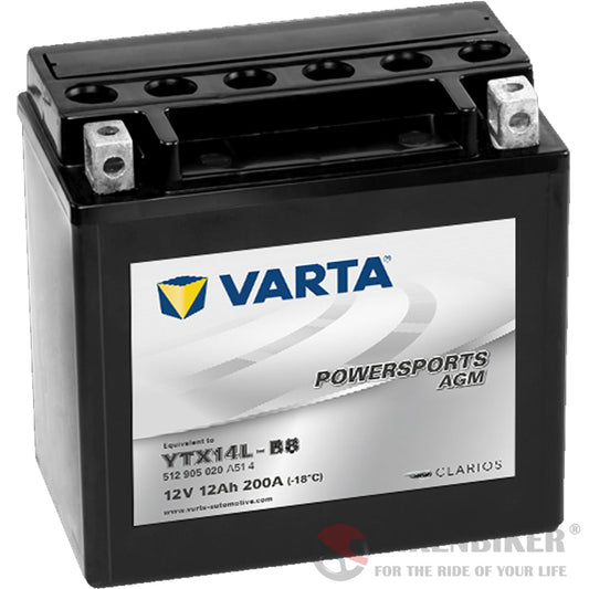 YTX14L-BS Battery - Varta